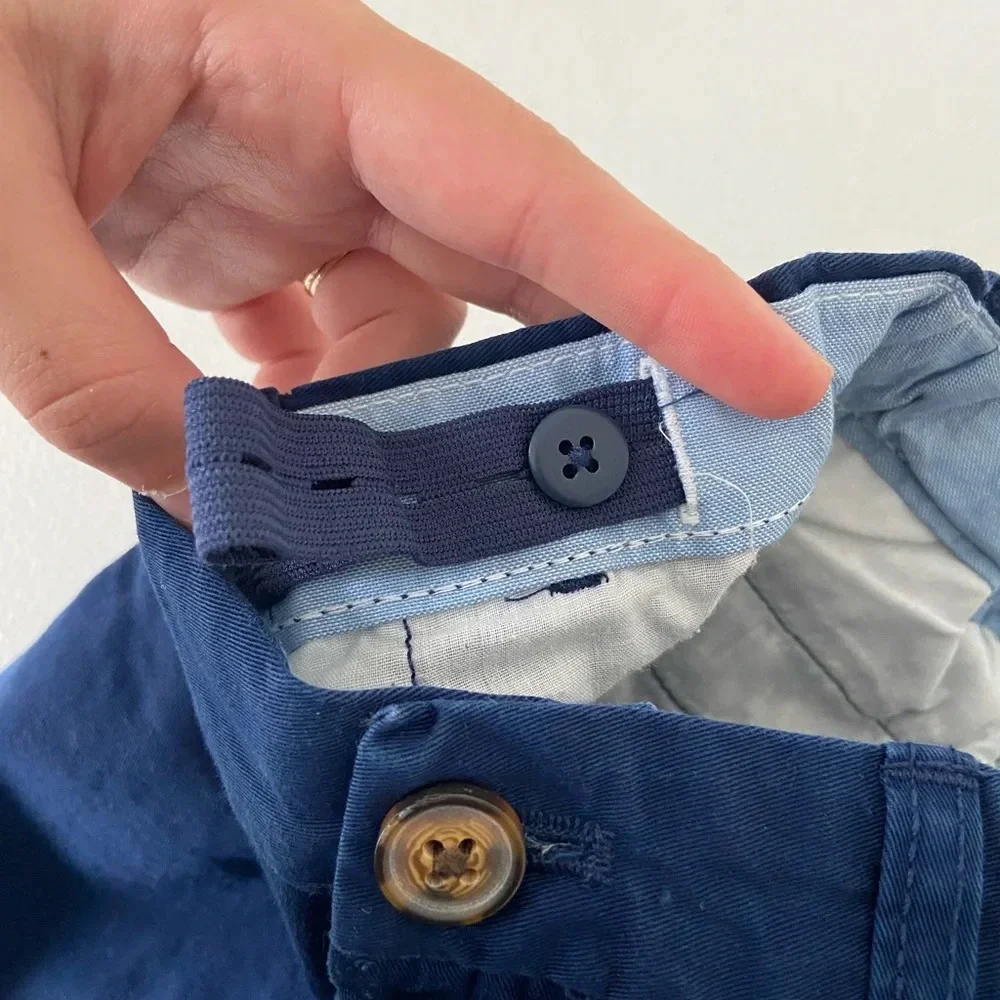 Carter’s boy’s navy blue straight cut khaki pants with‎ adjusters — size 8